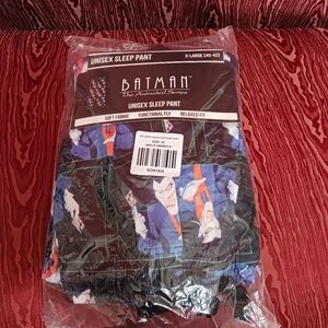 BATMAN Joker Cards AOP Black Relaxed Fit Functioal Fly Sleep Pants